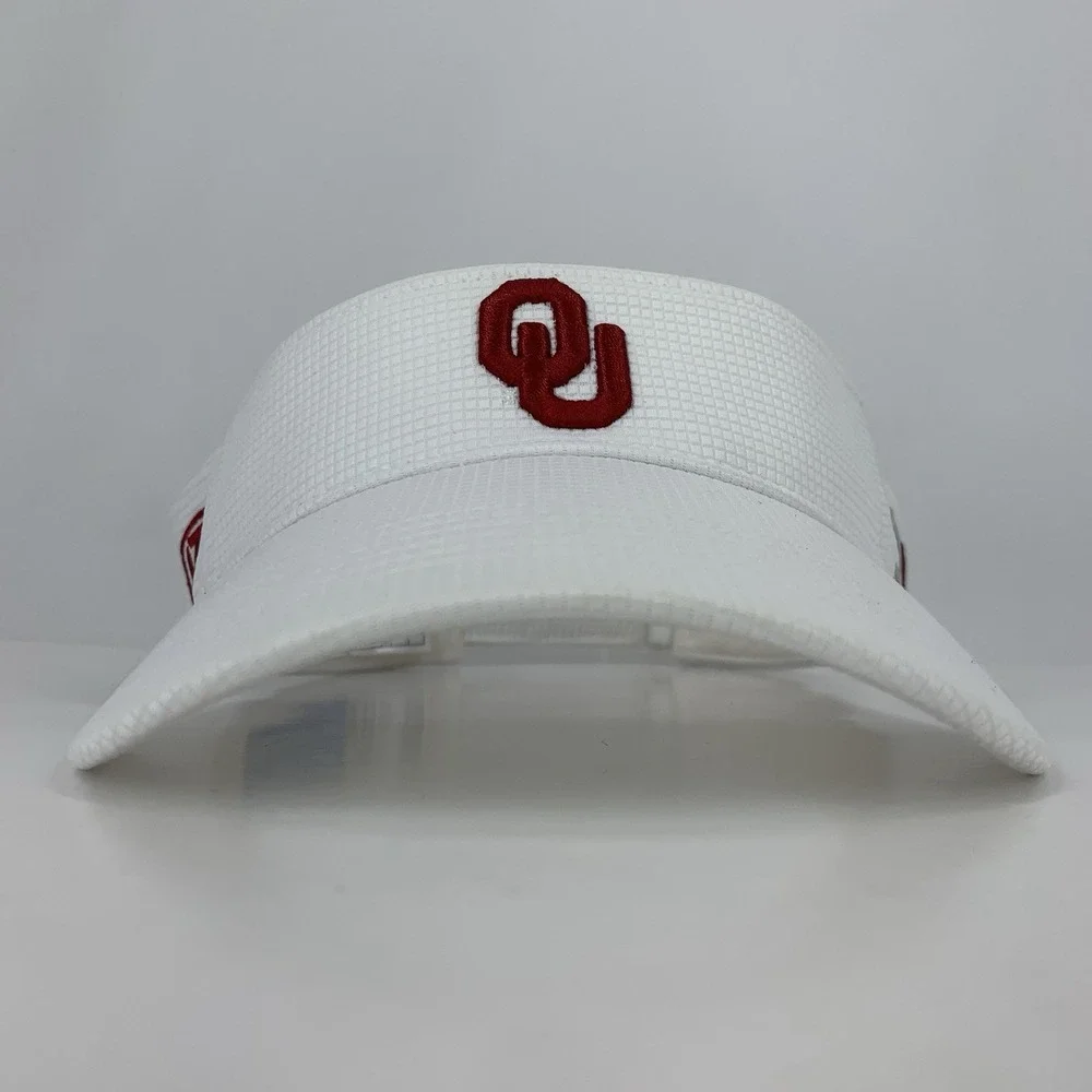 OU Oklahoma Sooners Visor Womens White Adjustable Hat Cap TOW